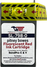 Load image into Gallery viewer, Pitney Bowes SL-798-0 Red Fluorescent Ink Cartridge